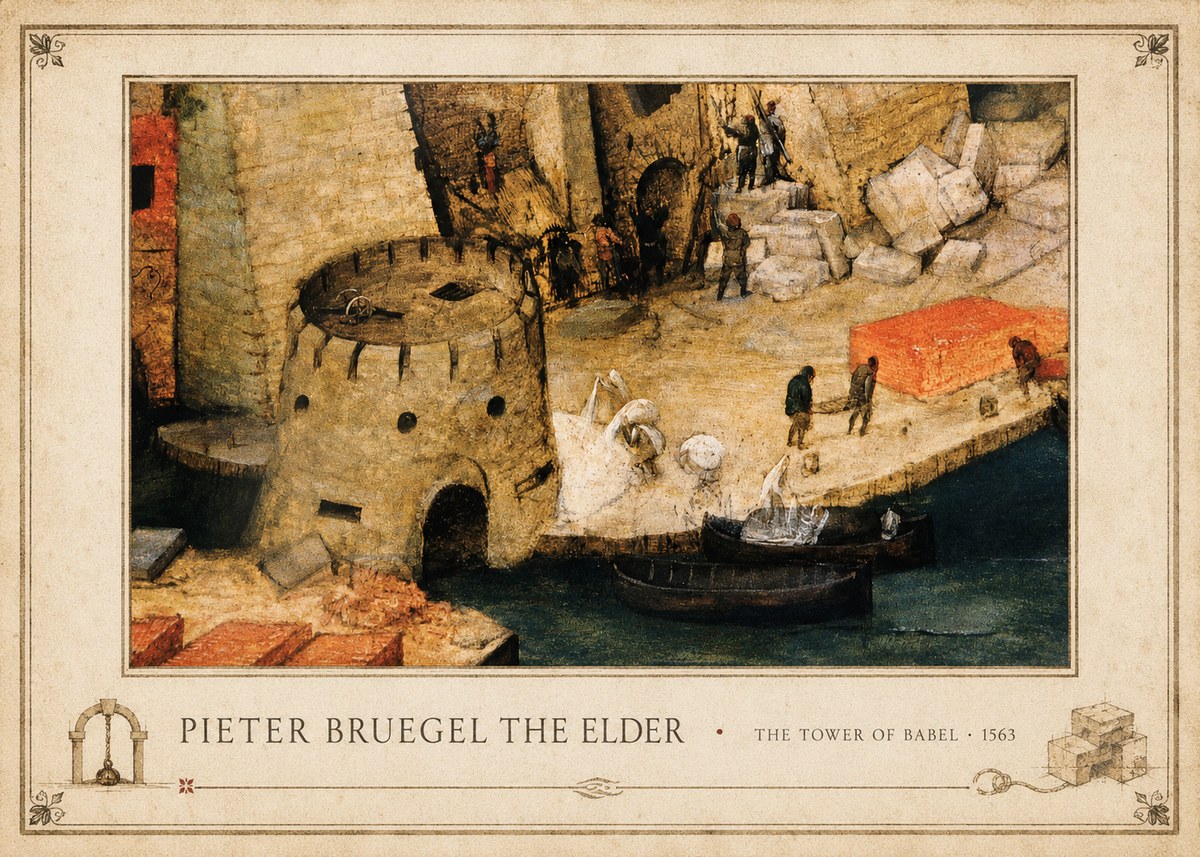 Pieter Bruegel The Tower of Babel II No4 - Poster