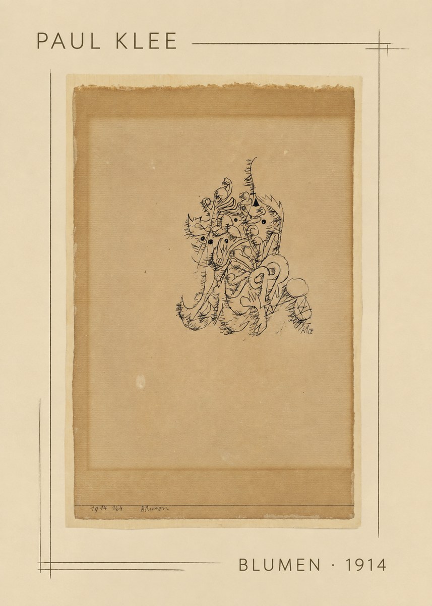 Paul Klee Blumen I No2 - Poster