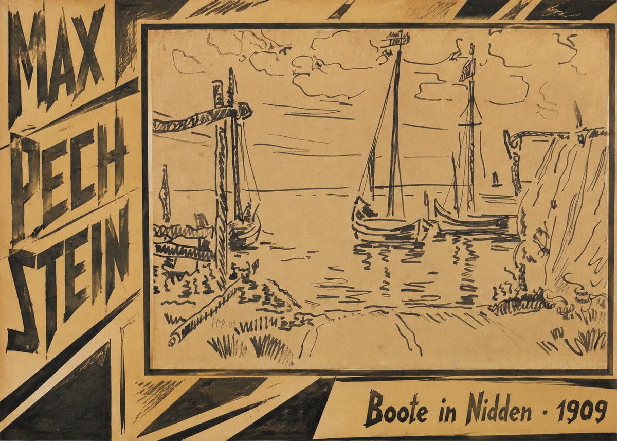 Max Pechstein Boote in Nidden No5 - Poster