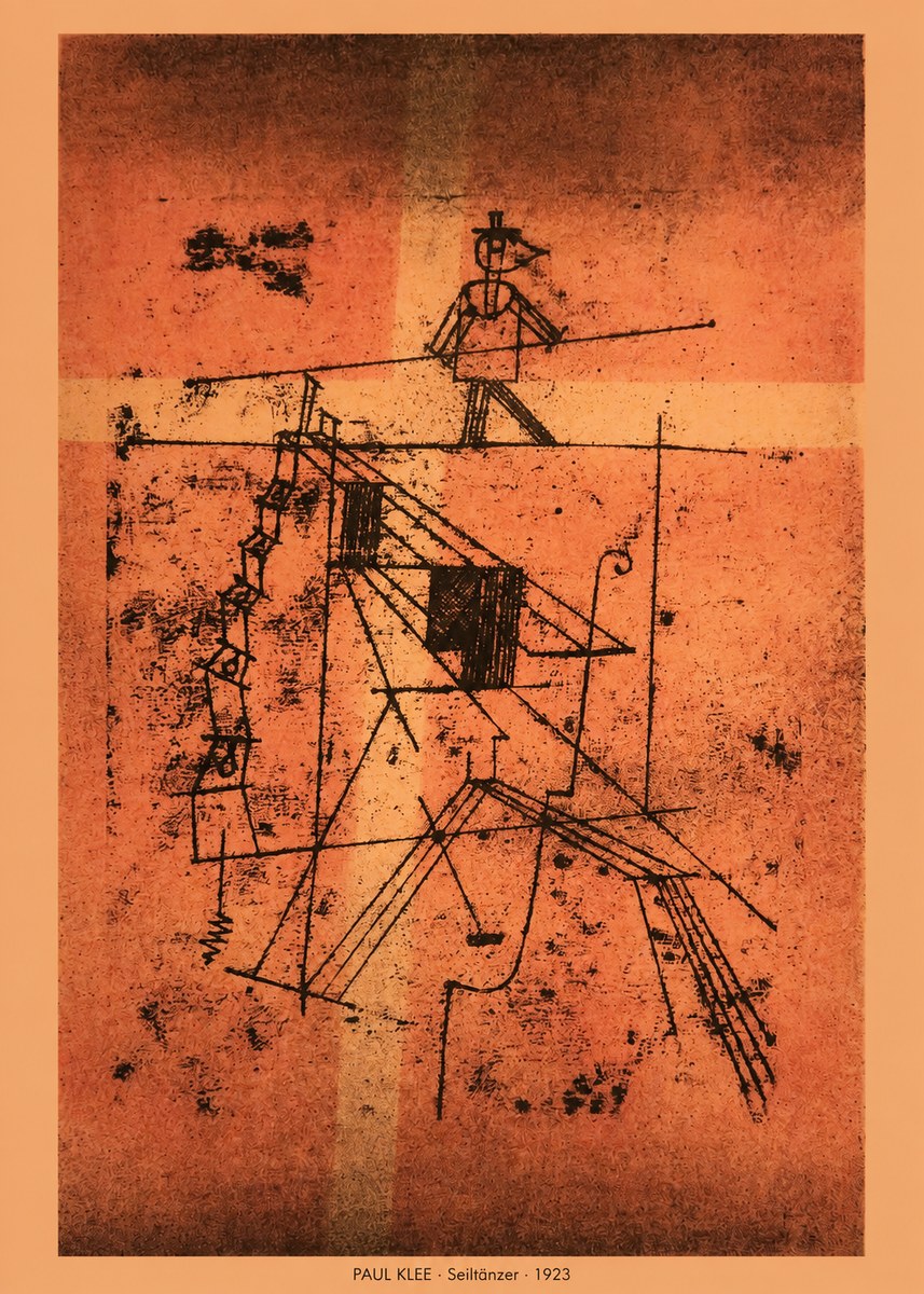 Paul Klee Seiltänzer I No5 - Poster