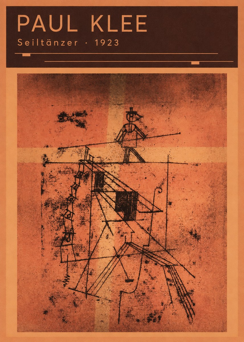 Paul Klee Seiltänzer I No6 - Poster