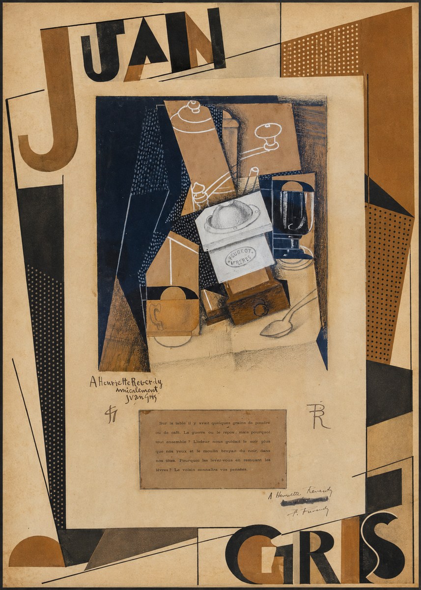 Juan Gris Still Life with Coffee Grinder I No4 - Poster