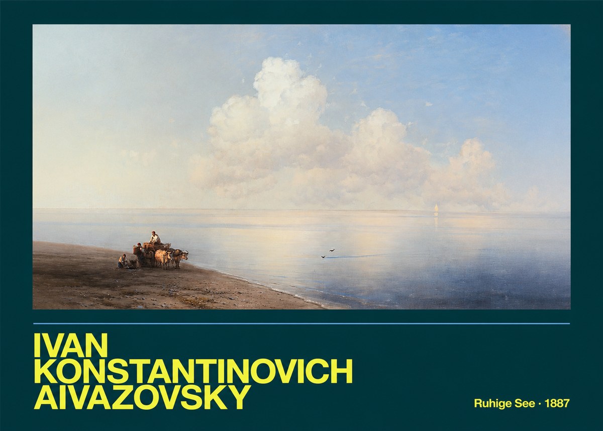 Ivan Konstantinovich Aivazovsky Ruhige See No4 - Poster