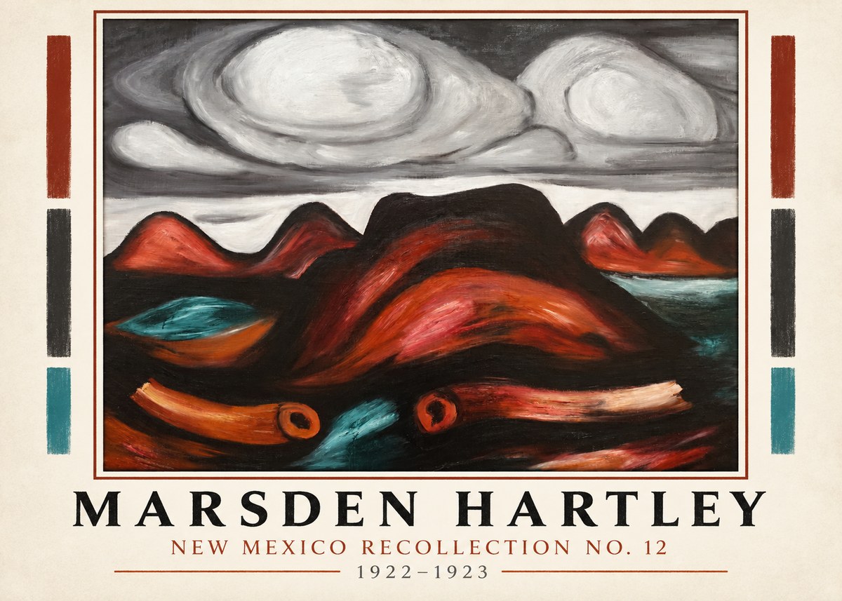 Marsden Hartley New Mexico Recollection No. 12 No1 - Poster
