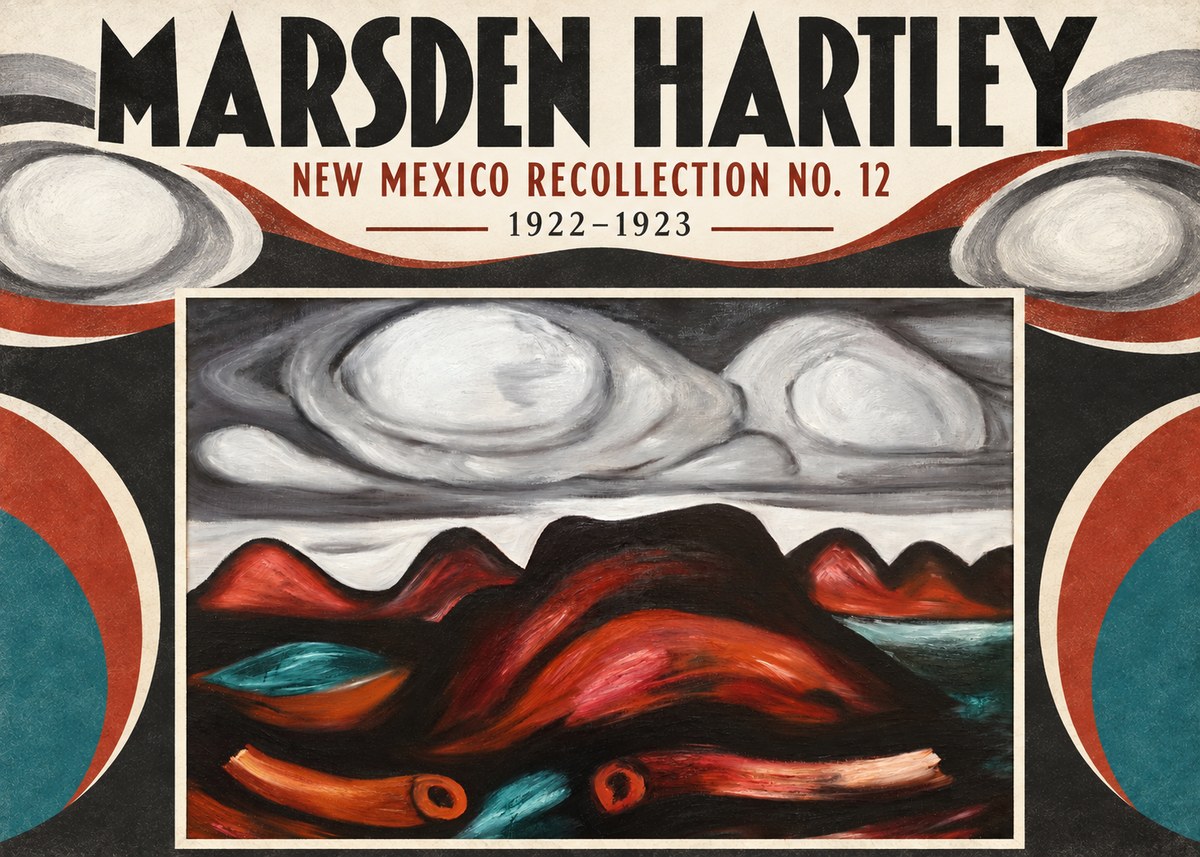 Marsden Hartley New Mexico Recollection No. 12 No4 - Poster