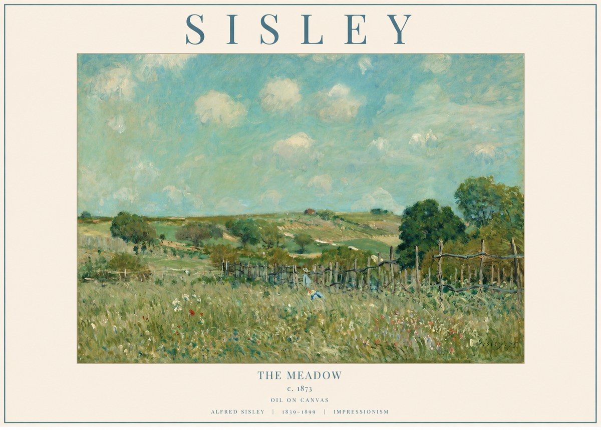 Sisley The Meadow No1 - Poster