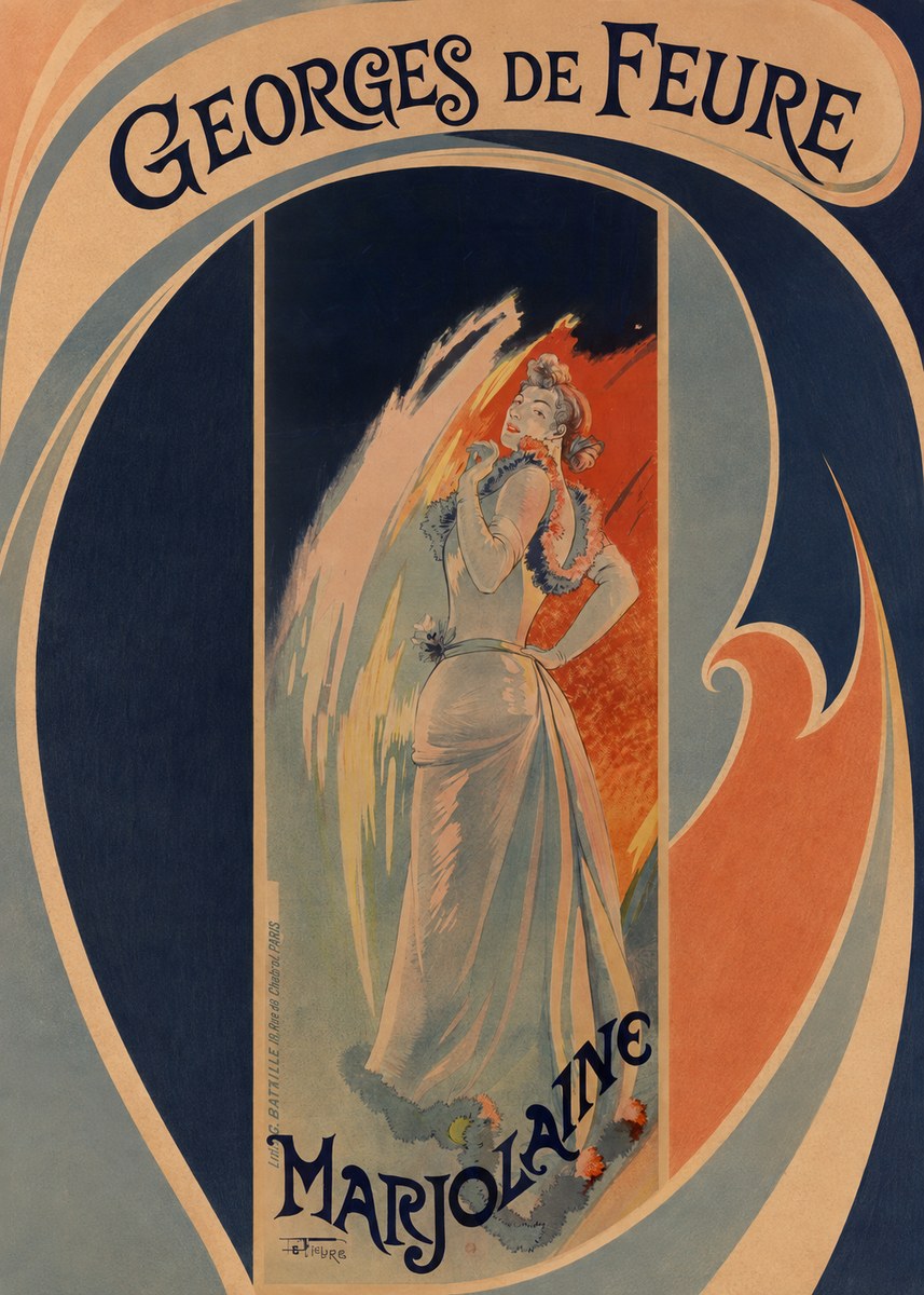 Georges de Feure Marjolaine No3 - Poster
