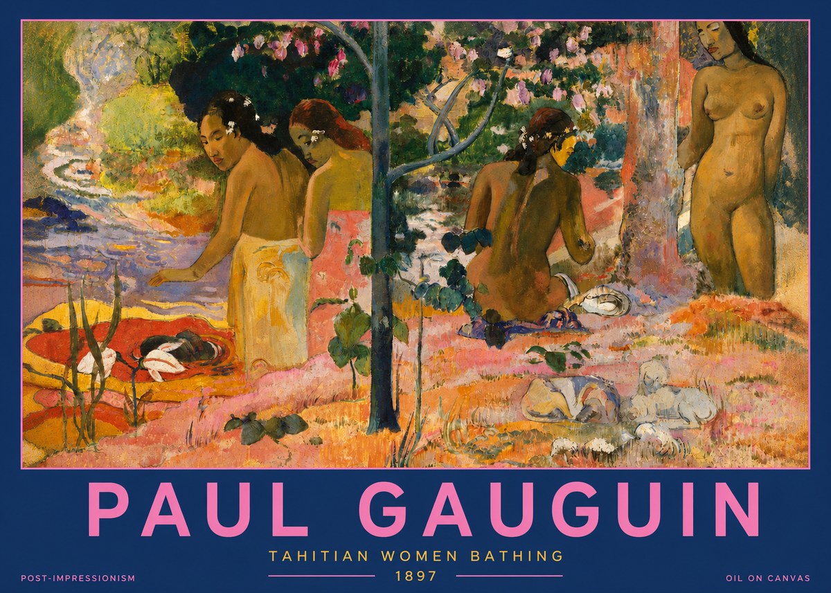 Paul Gauguin Tahitian Women Bathing No2 - Poster