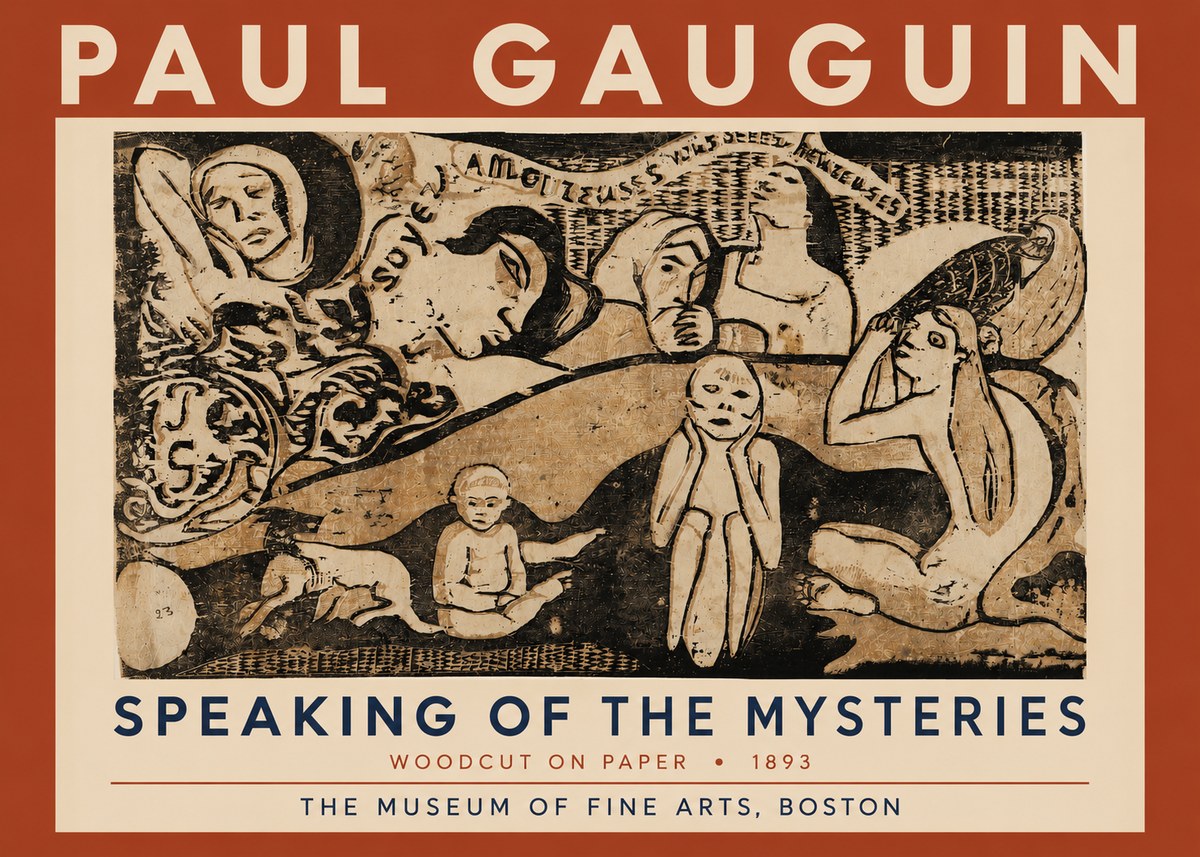 Paul Gauguin Speaking of the Mysteries No4 - Poster