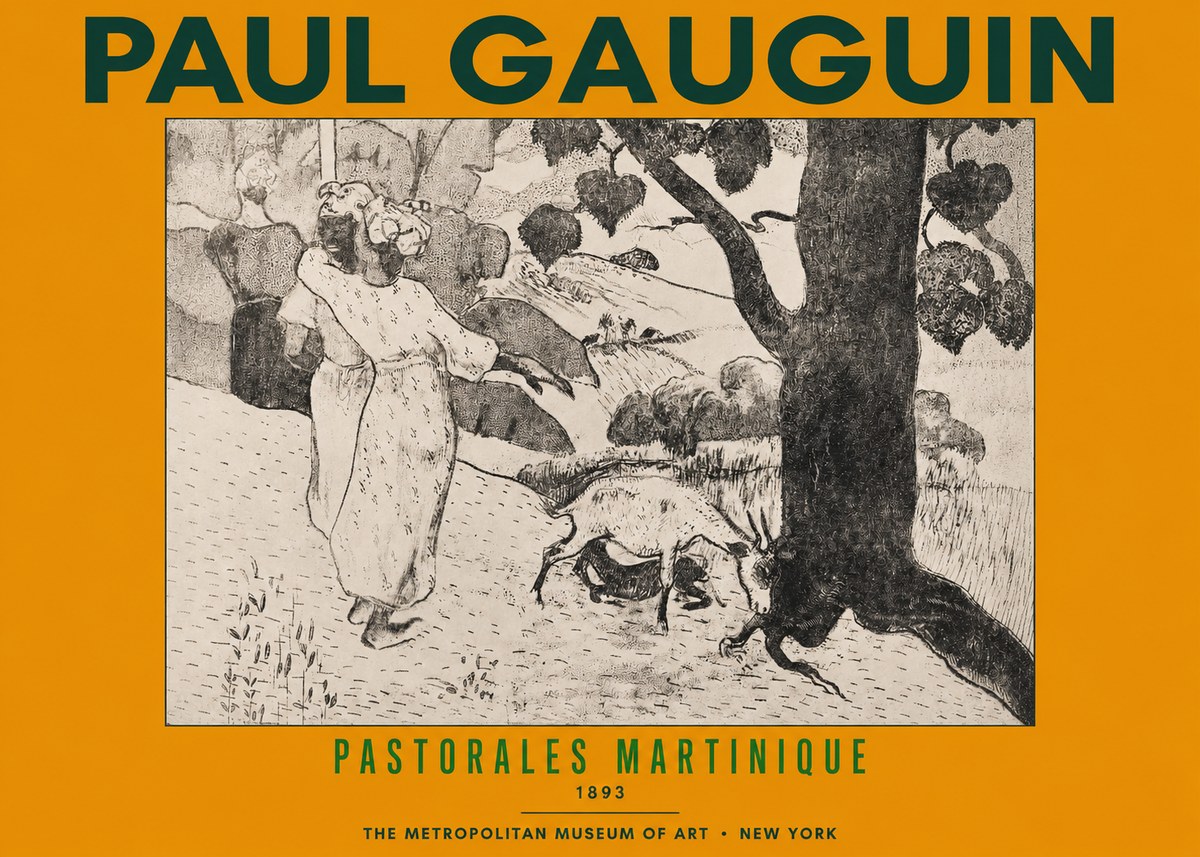 Paul Gauguin Pastorales Martinique No2 - Poster
