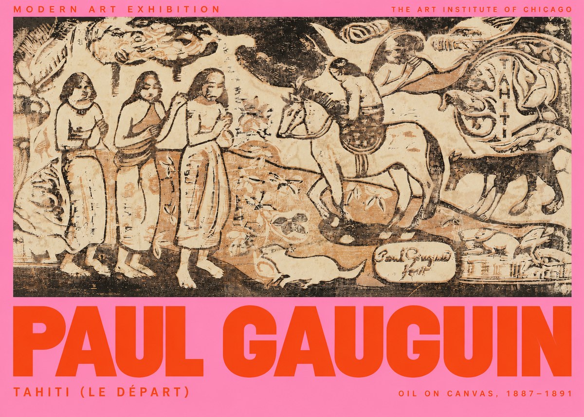 Paul Gauguin Tahitian Scene (Ia Orana Maria) No3 - Poster