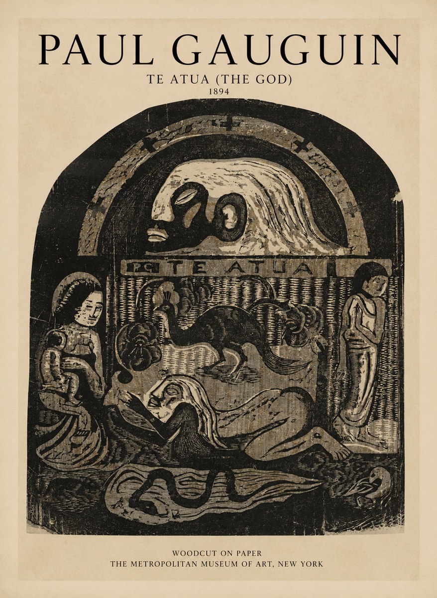 Paul Gauguin Te Atua (the God) No1 - Poster