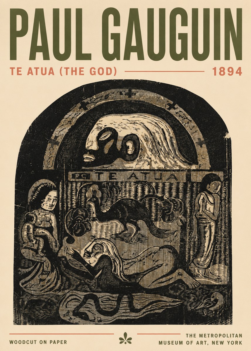 Paul Gauguin Te Atua (the God) No4 - Poster