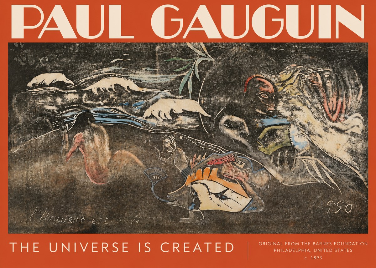 Paul Gauguin The Universe Is Created II No3 - Poster
