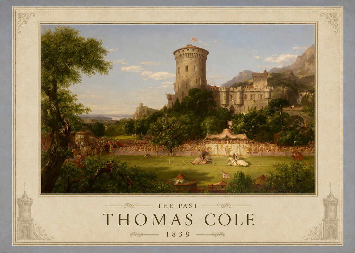 Thomas Cole The Past No1 - Poster