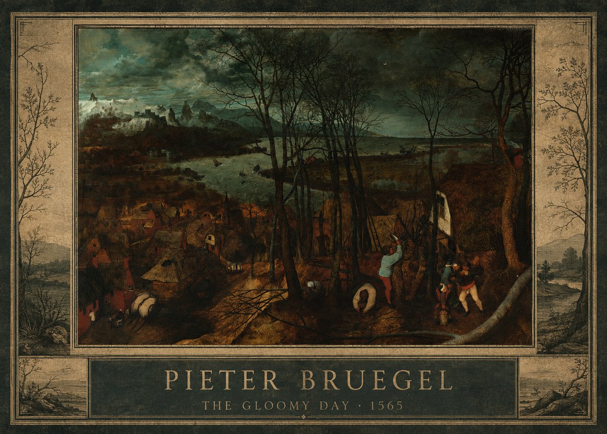 Pieter Bruegel The Gloomy Day No1 - Poster