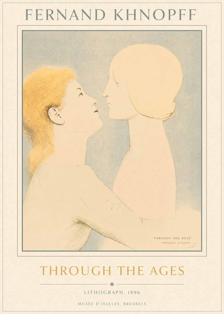 Fernand Khnopff Through the Ages No5 - Poster