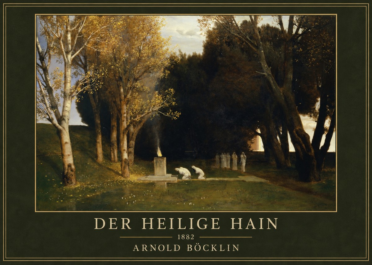 Arnold Böcklin Der Heilige Hain I No1 - Poster