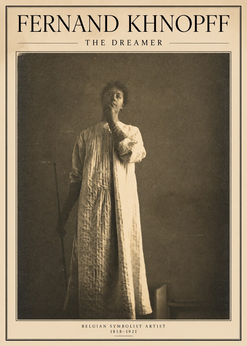 Fernand Khnopff The Dreamer No1 - Poster