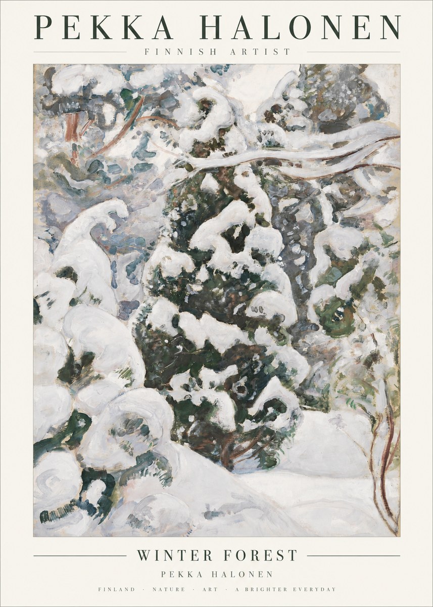 Pekka Halonen Winter Forest I No1 - Poster