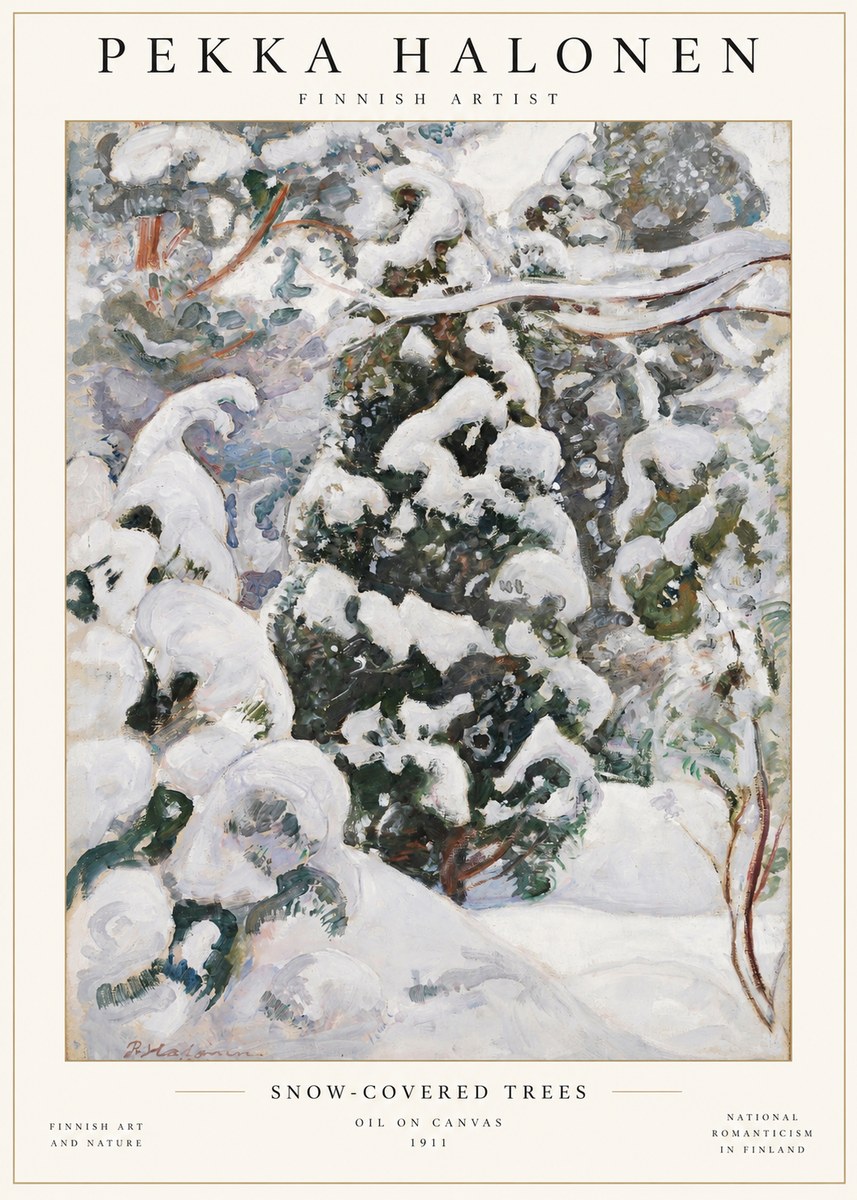 Pekka Halonen Winter Forest I No2 - Poster