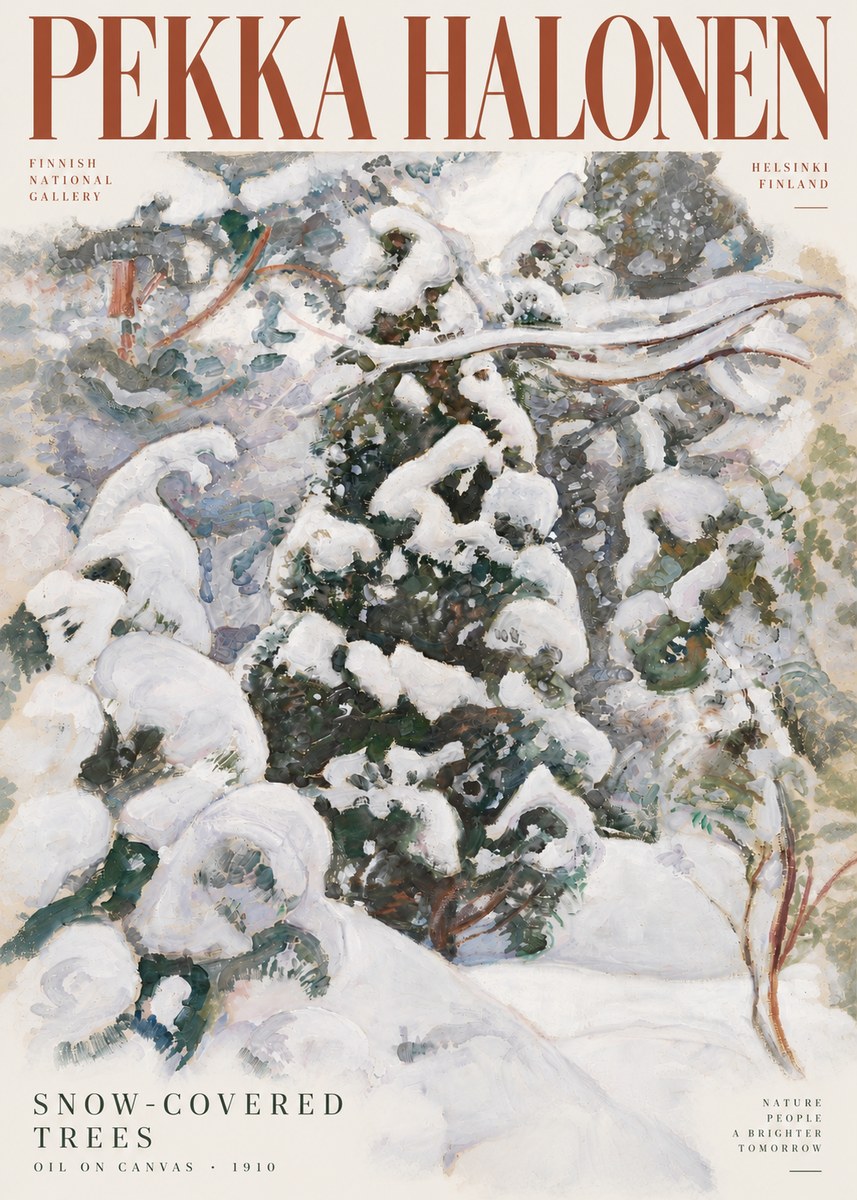 Pekka Halonen Winter Forest I No6 - Poster