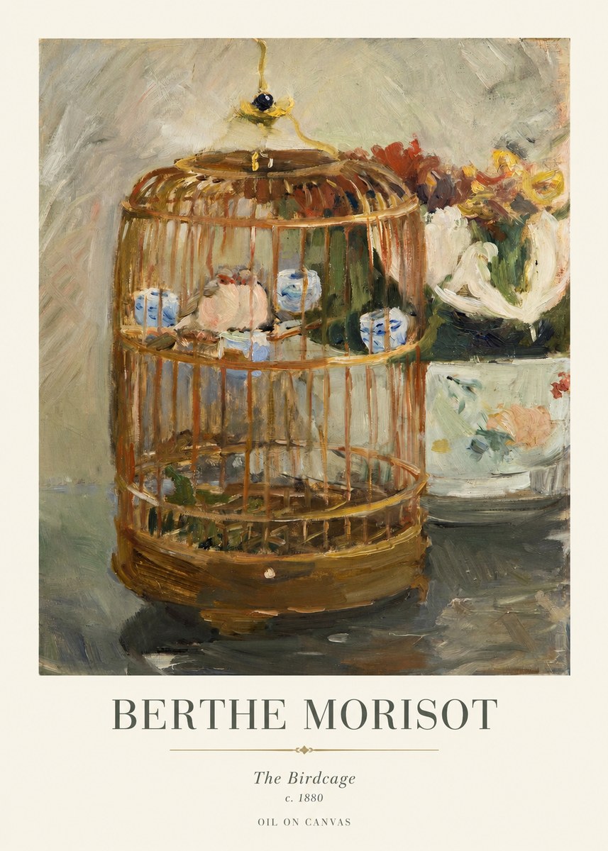 Berthe Morisot The Birdcage I No1 - Poster