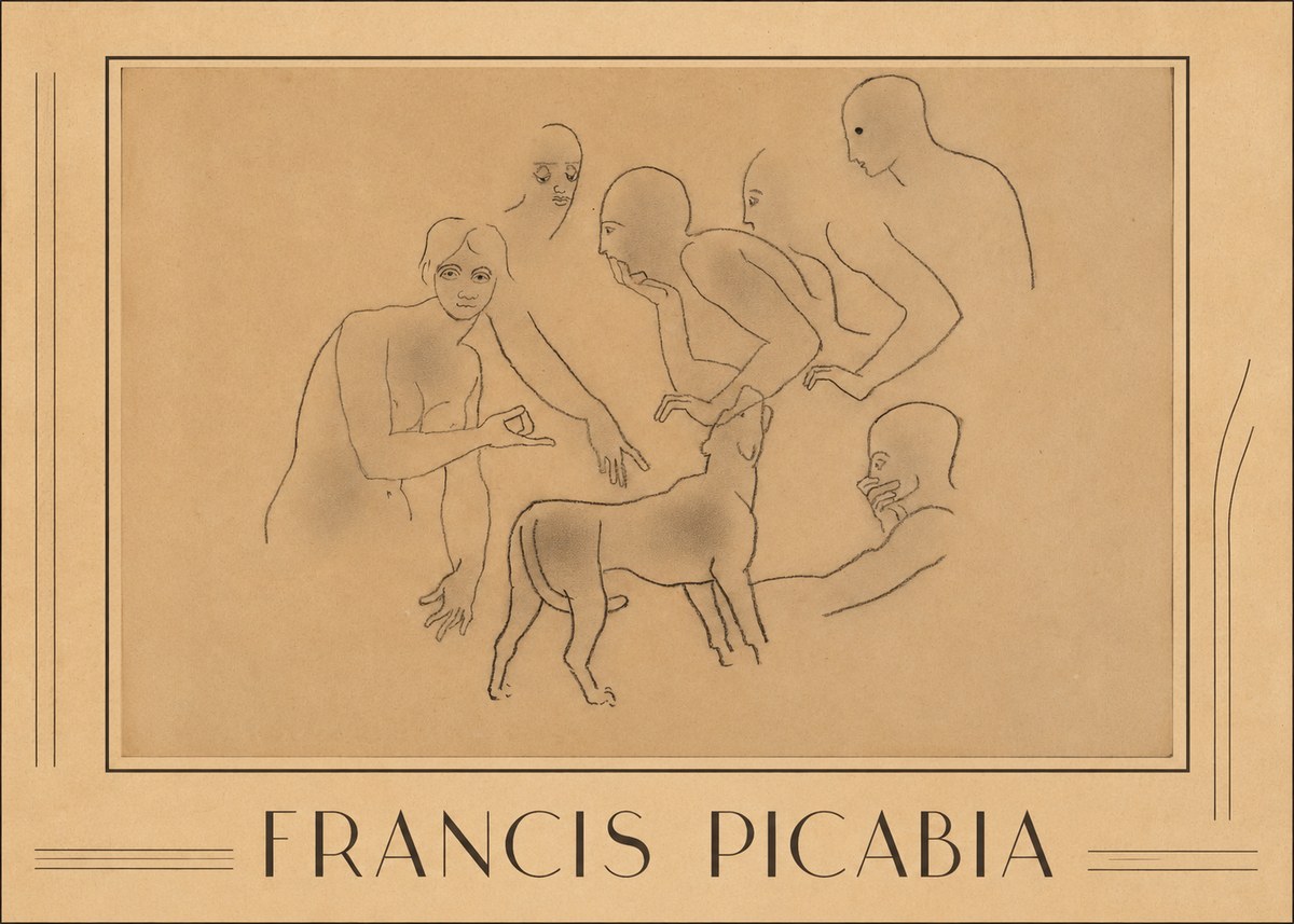 Francis Picabia Figures and Dog No1 - Poster