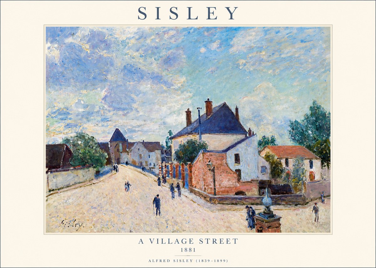 Sisley A Village Street No1 - Poster