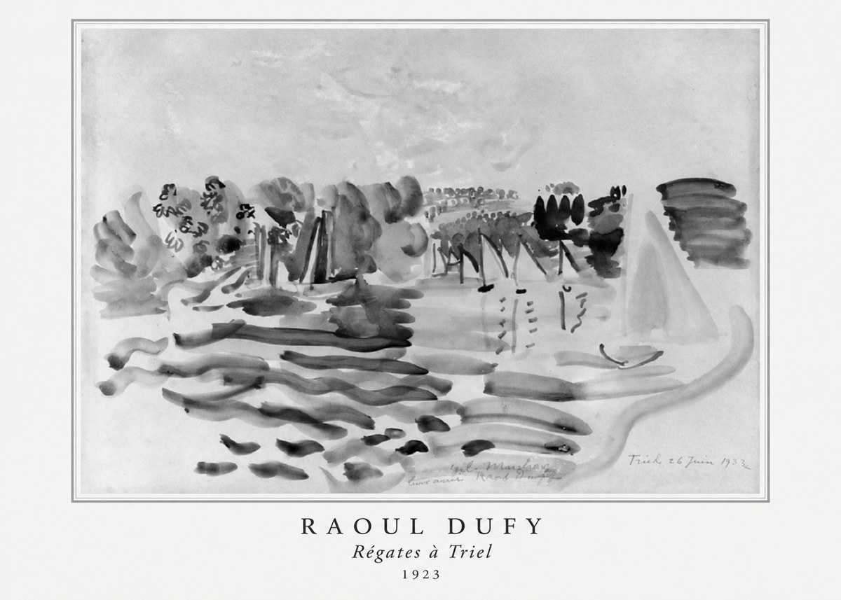 Raoul Dufy Régates À Triel No5 - Poster