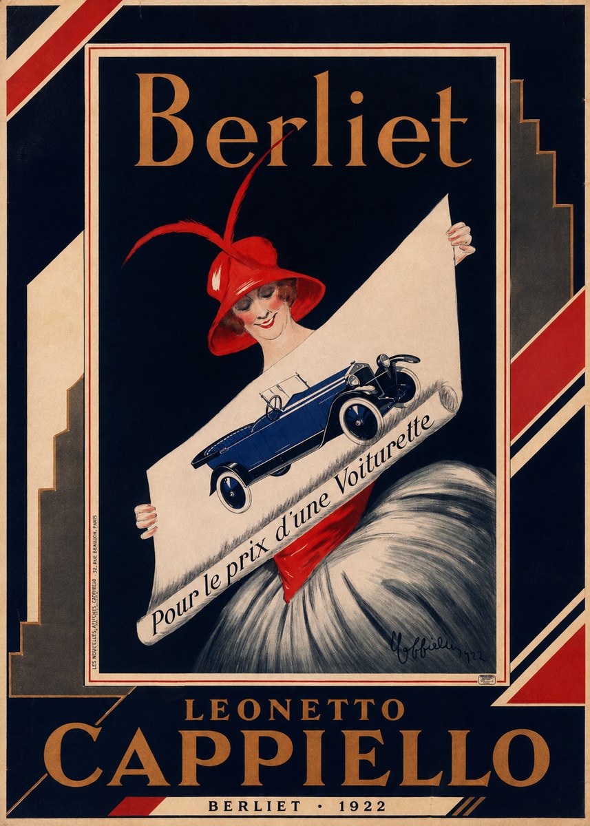 Leonetto Cappiello Berliet - Pour Le Prix D'une Voiturette No2 - Poster