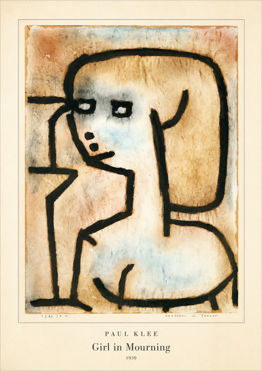 Paul Klee Girl in Mourning No4 - Poster