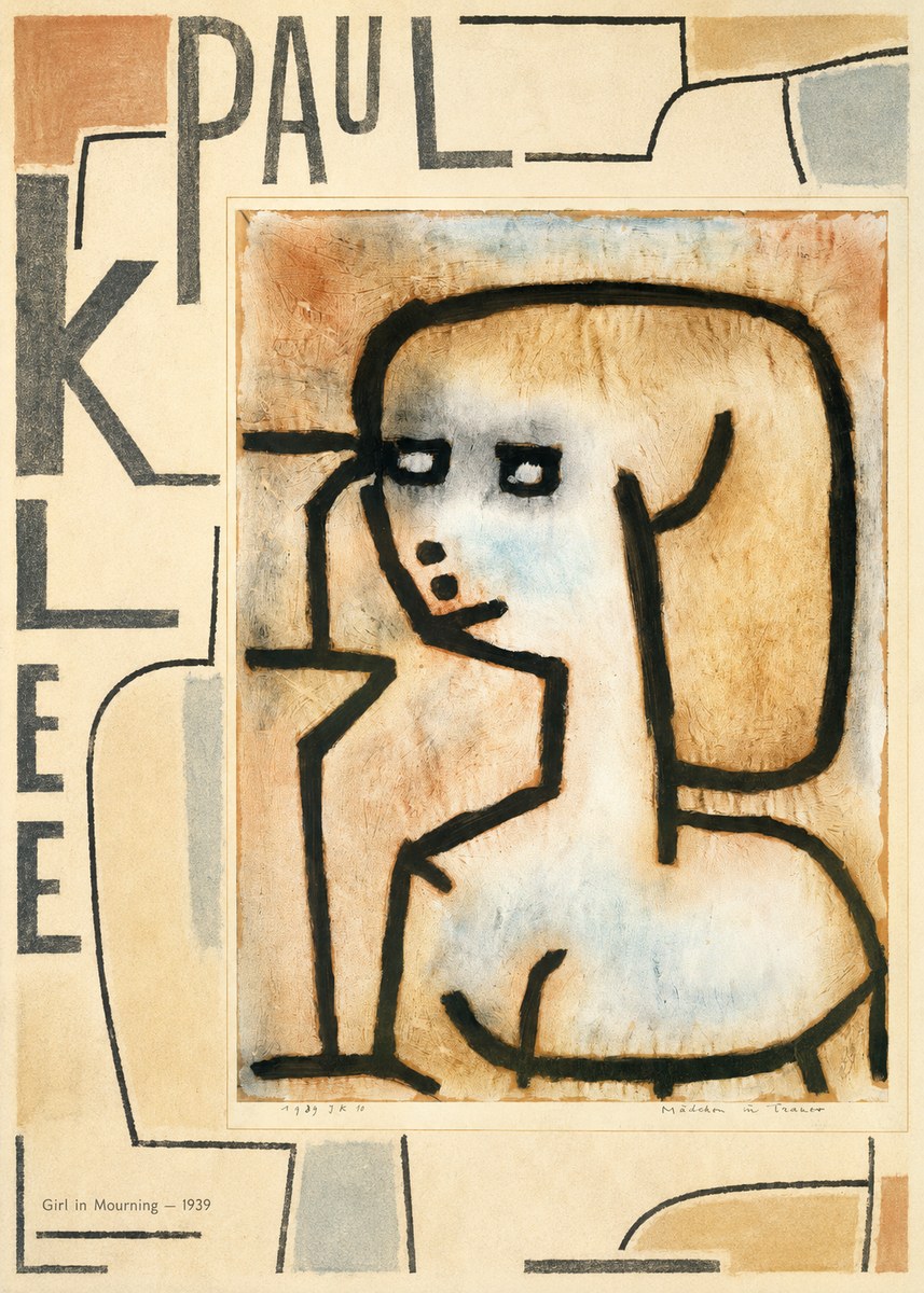 Paul Klee Girl in Mourning No5 - Poster