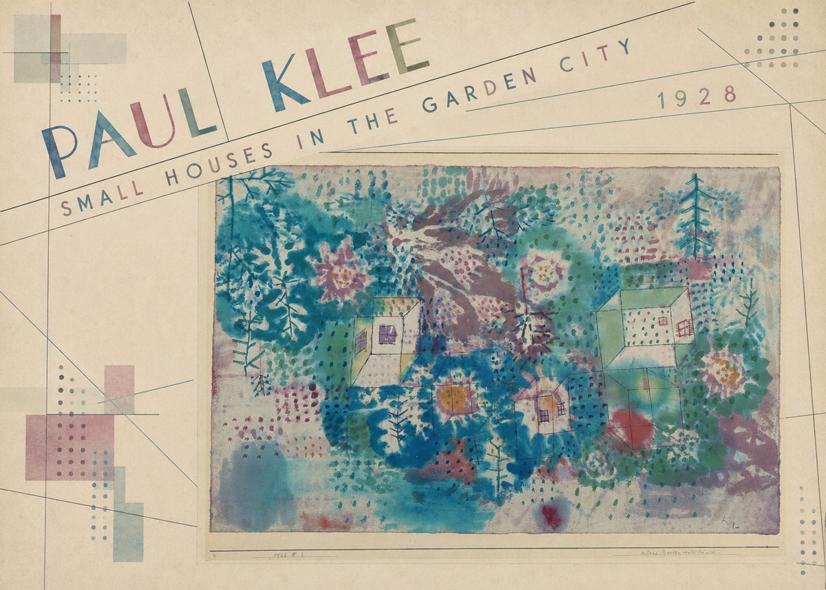 Paul Klee Small Houses in the Garden City No6 - Poster