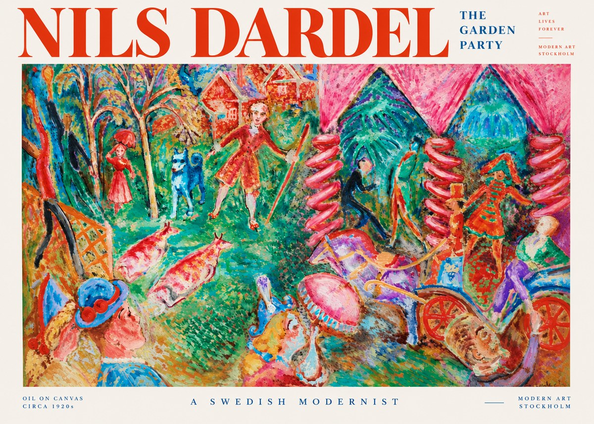 Nils Dardel The Garden Party No5 - Poster
