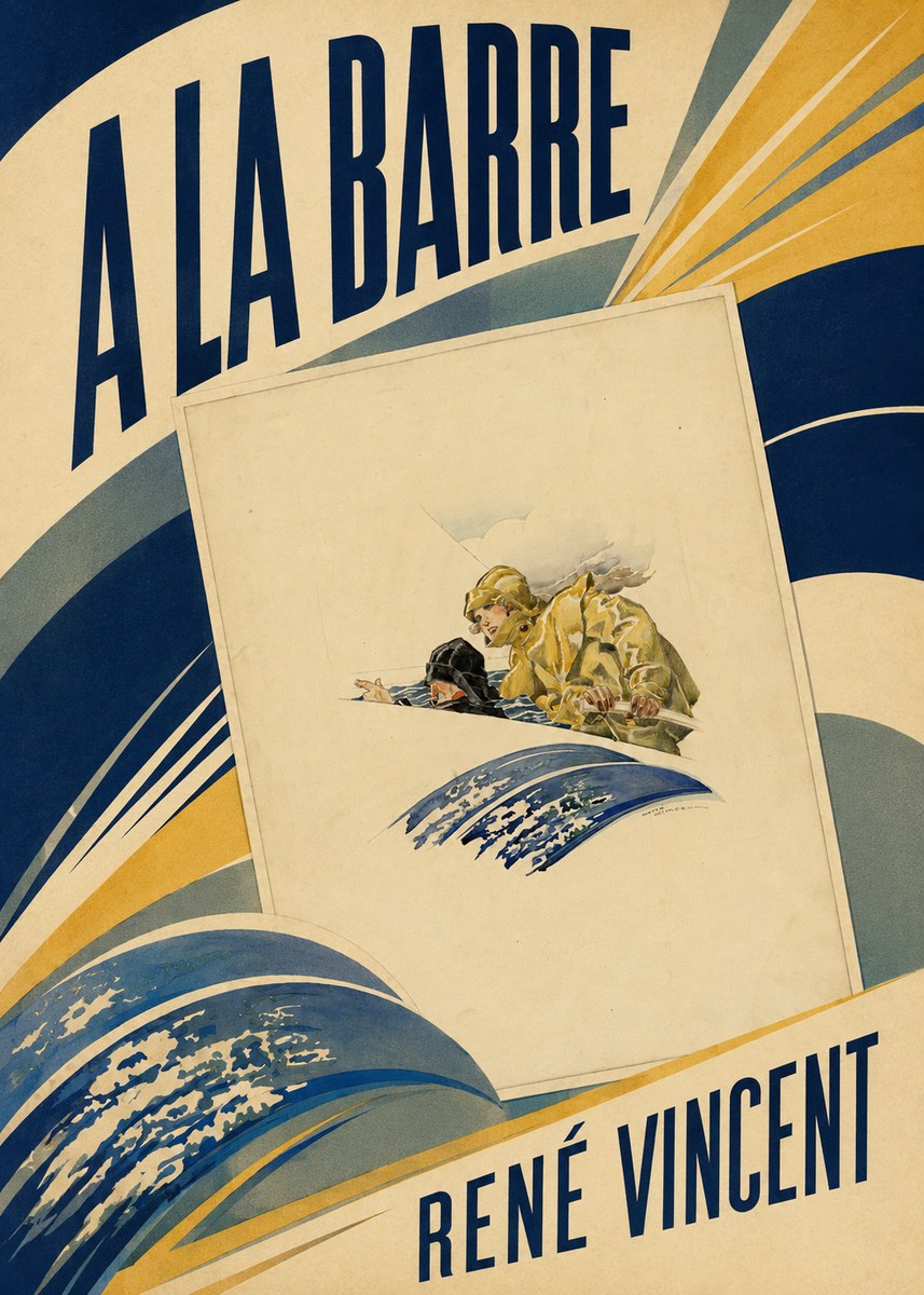René Vincent A La Barre No5 - Poster