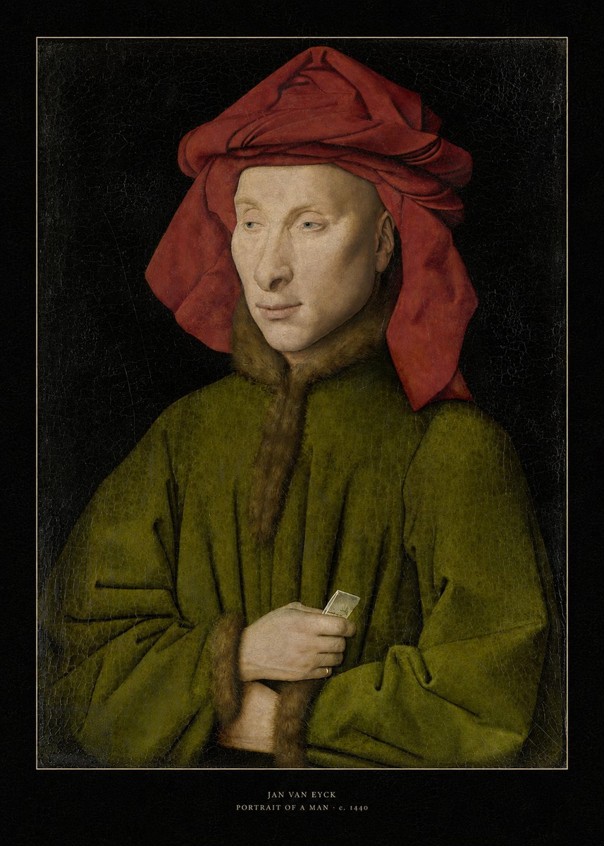 Jan van Eyck Portrait of a Man I No6 - Poster