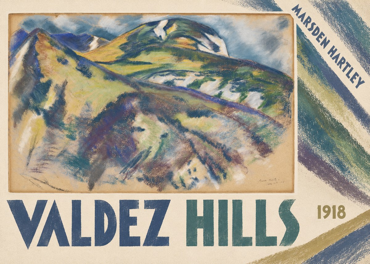 Marsden Hartley Valdez Hills No4 - Poster