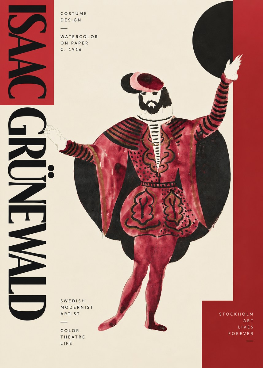 Isaac Grünewald Costume Design II No4 - Poster