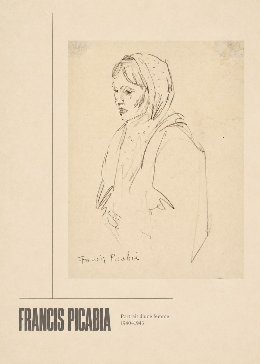 Francis Picabia Portrait D'une Femme No3 - Poster