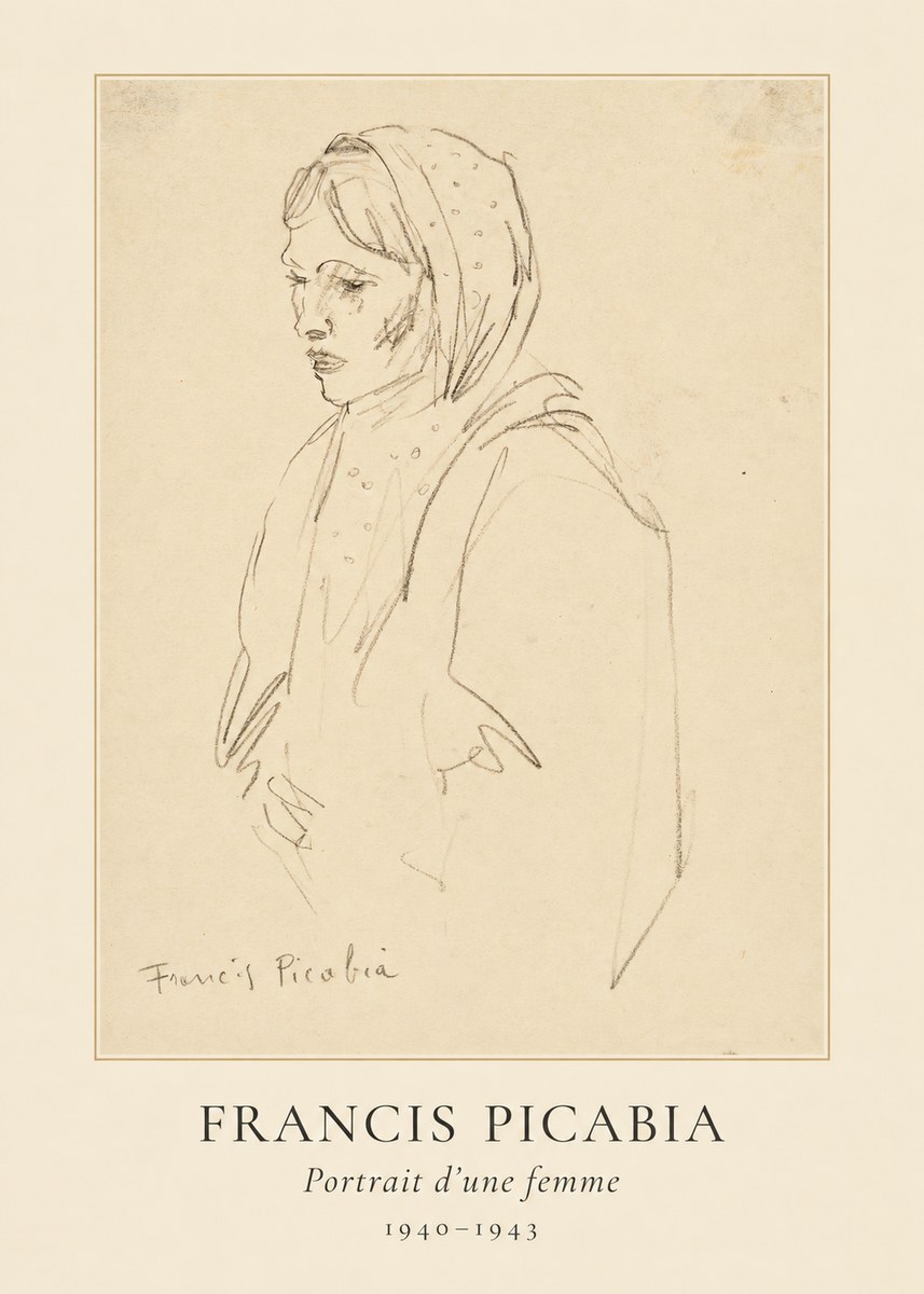 Francis Picabia Portrait D'une Femme No5 - Poster