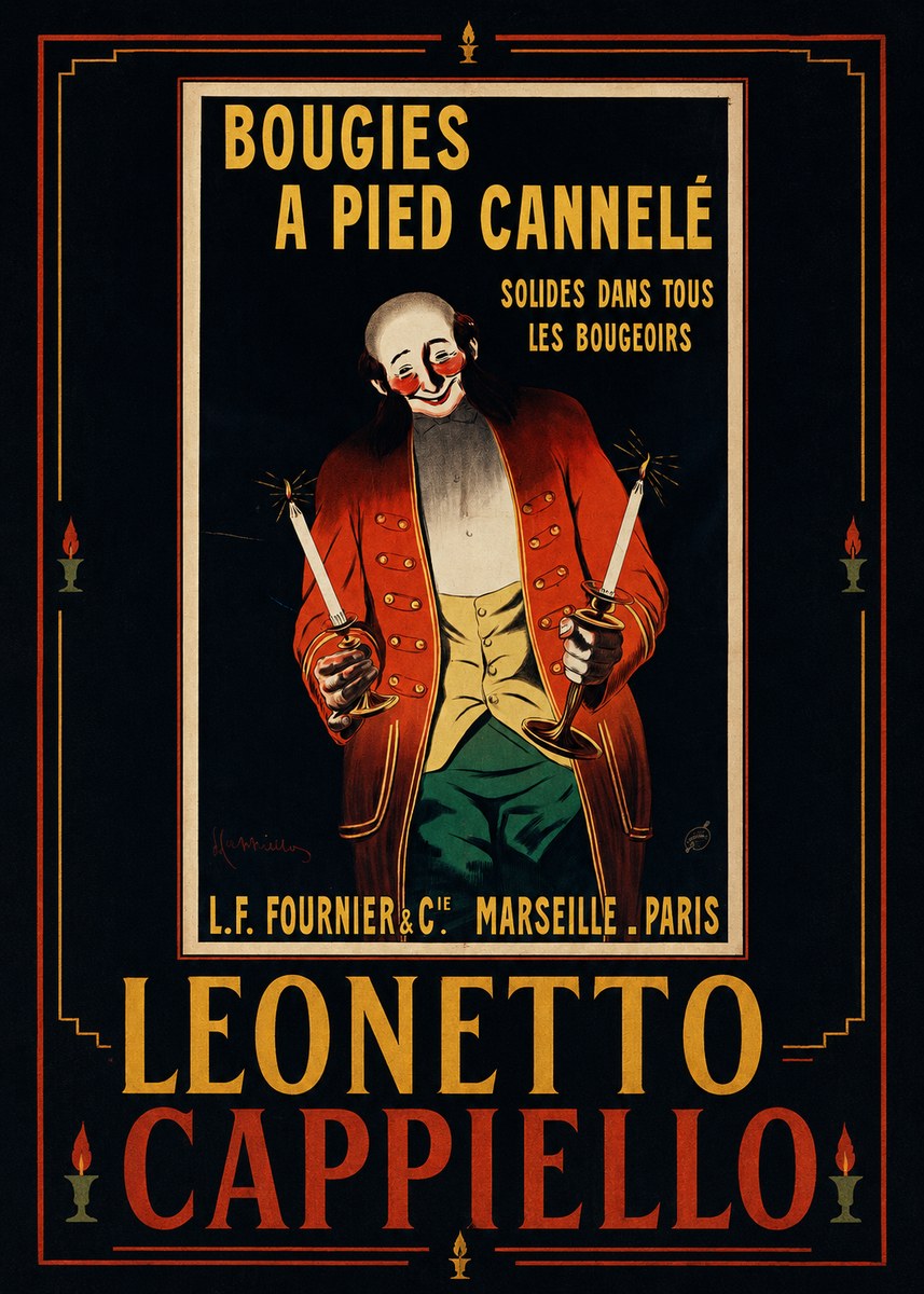 Leonetto Cappiello Bougies a Pied Cannelé No5 - Poster