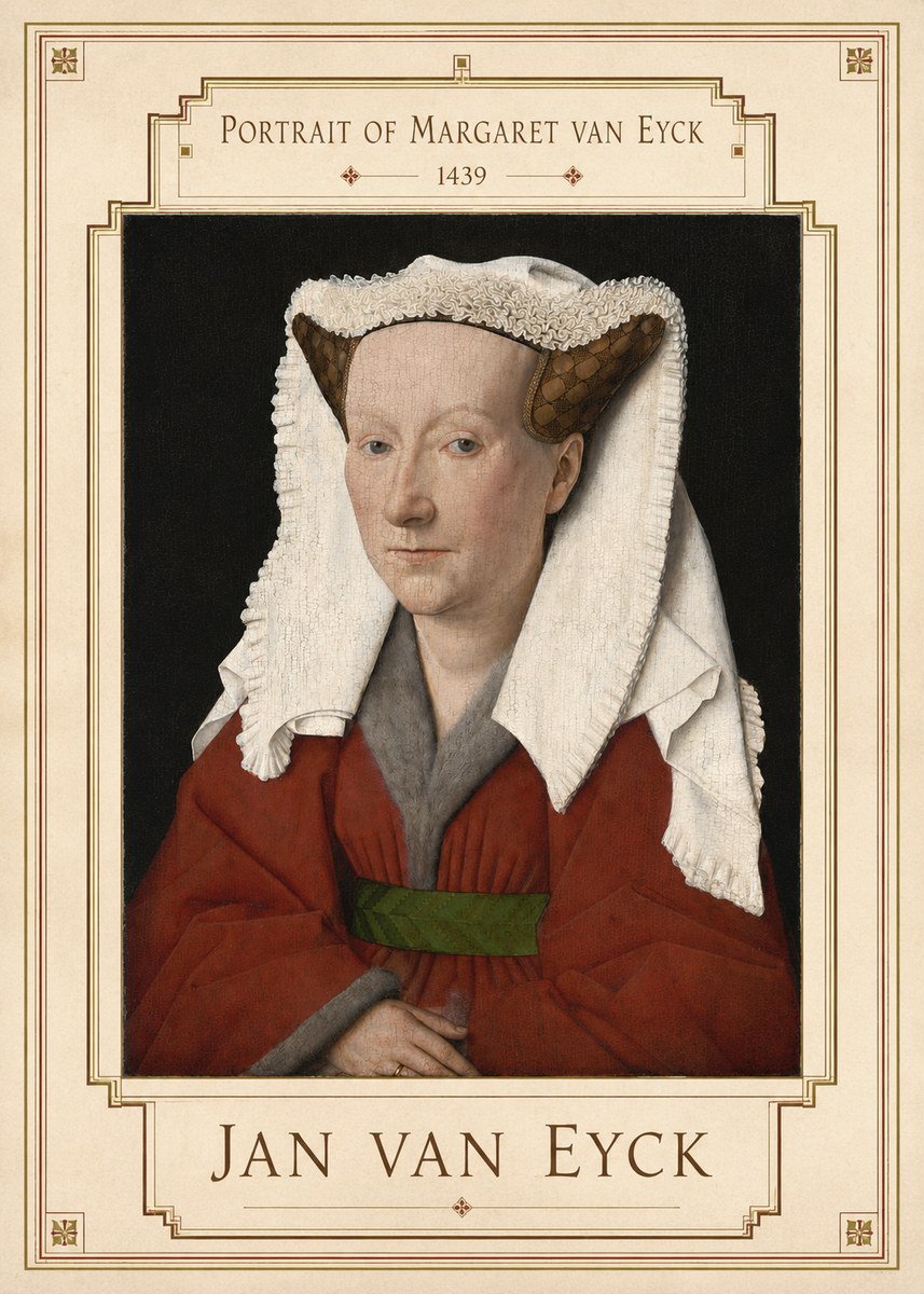 Jan van Eyck Portrait of Margaret Van Eyck I No3 - Poster