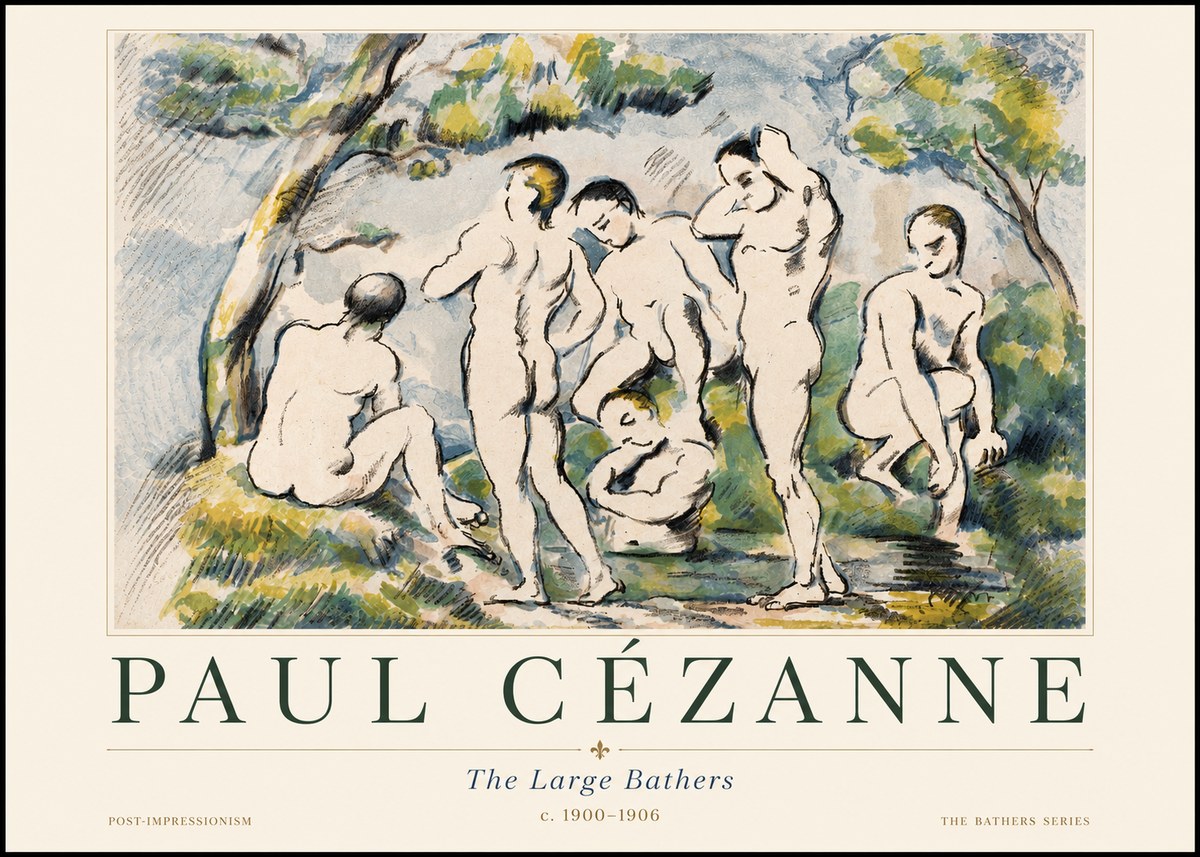 Paul Cézanne The Large Bathers I No5 - Poster