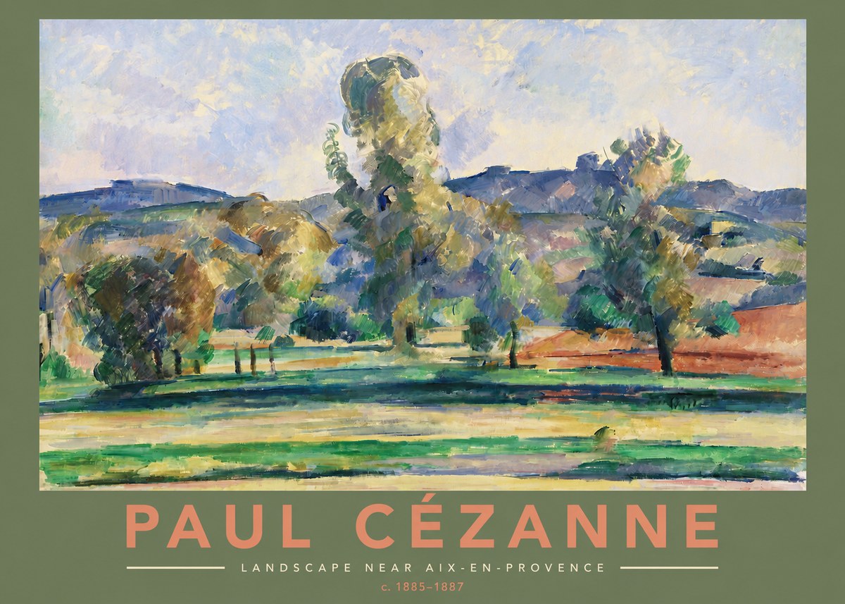 Paul Cézanne Landscape Near Aix-en-provence II No2 - Poster