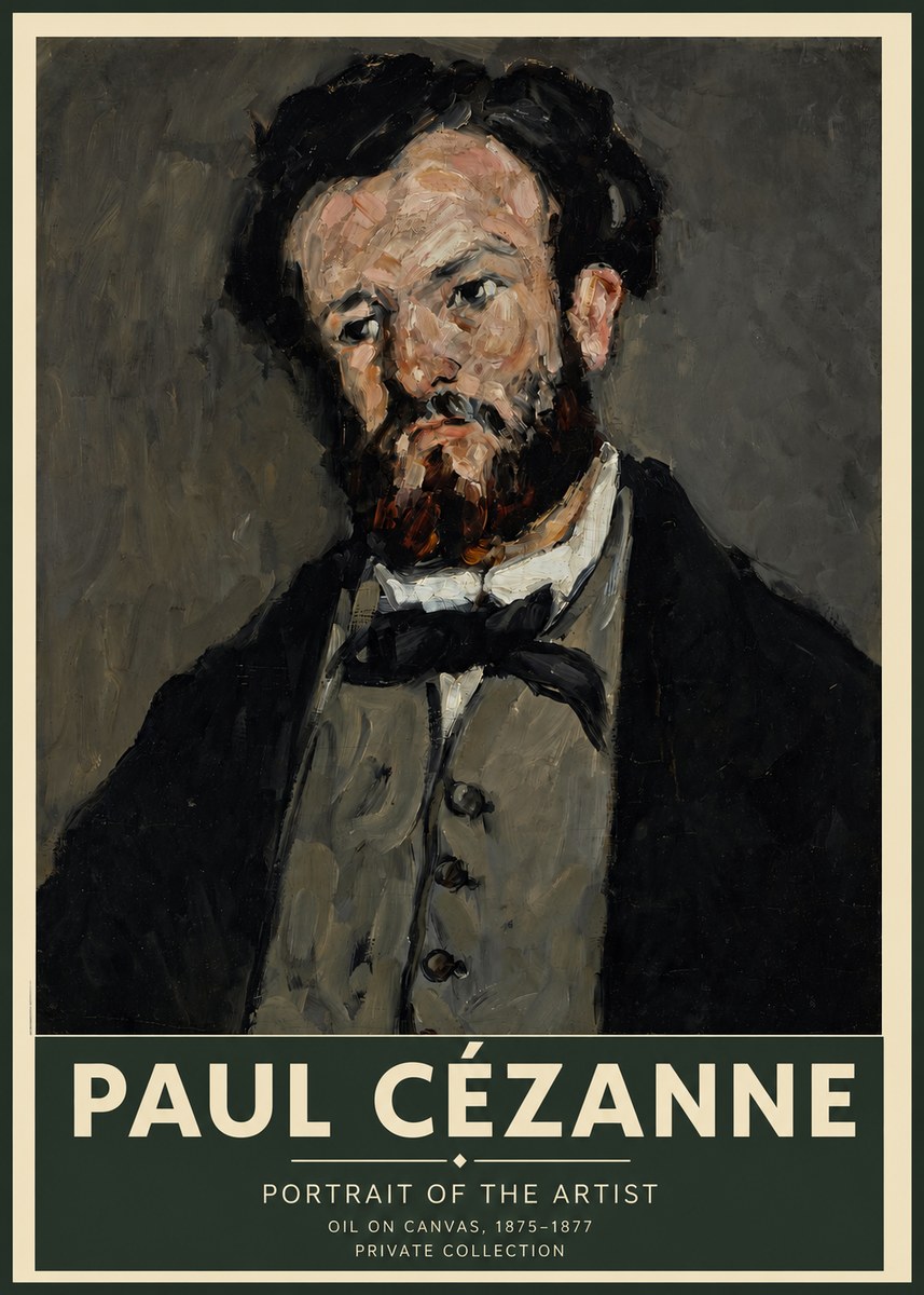 Paul Cézanne Portrait of the Artist I No2 - Poster