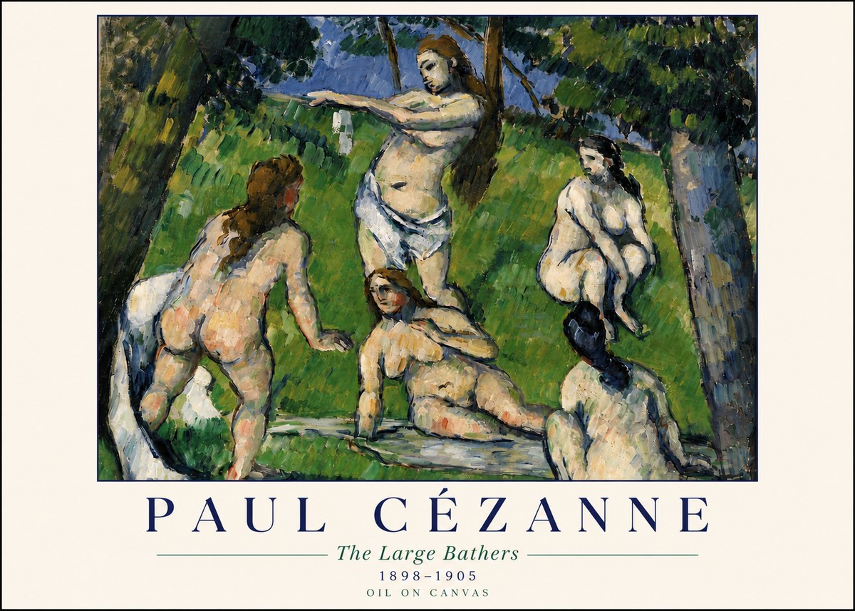 Paul Cézanne The Large Bathers III No4 - Poster
