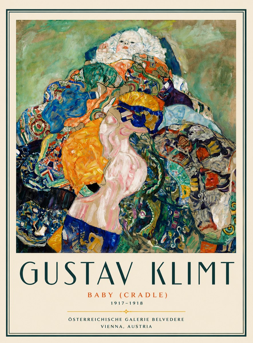 Klimt Baby (Cradle) No6 - Poster