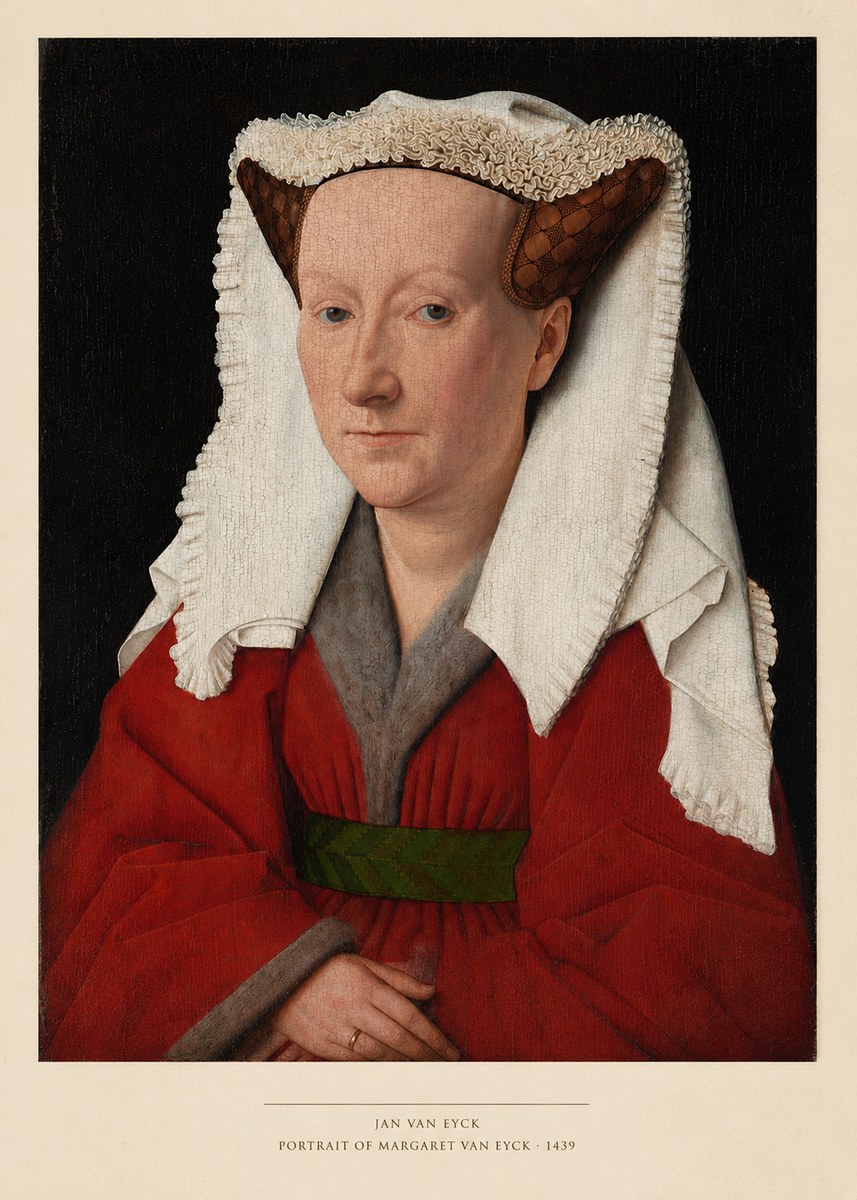 Jan van Eyck Portrait of Margaret Van Eyck II No4 - Poster