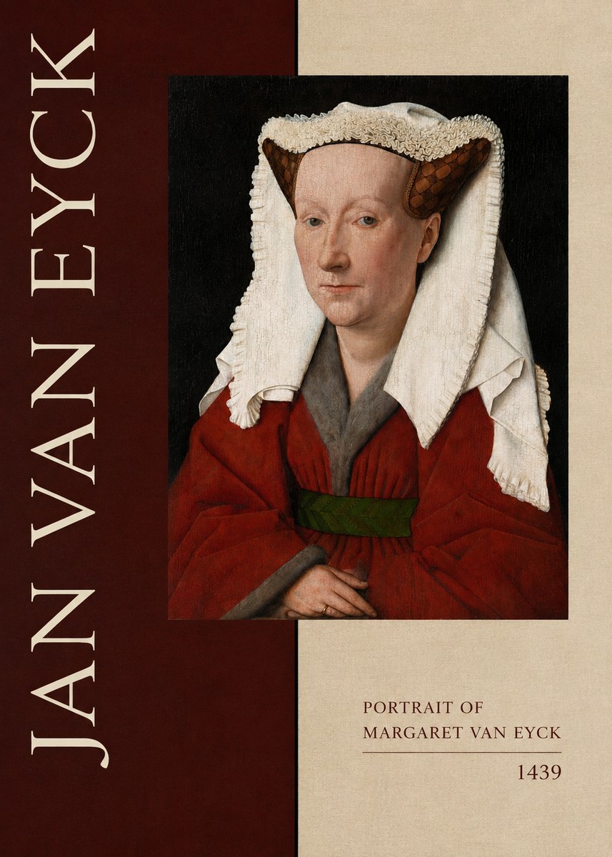 Jan van Eyck Portrait of Margaret Van Eyck II No5 - Poster